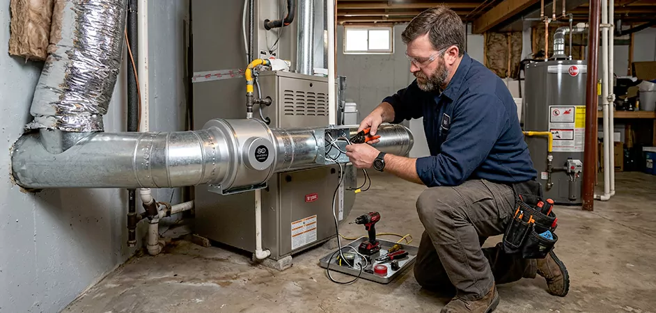 Booster Fan Installation in Brick Township