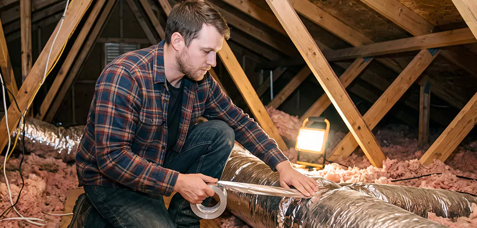 Attic Duct Sealing and Insulation in Brick Township