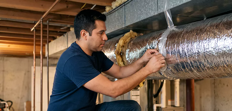 Duct Insulation Upgrade in Brick Township